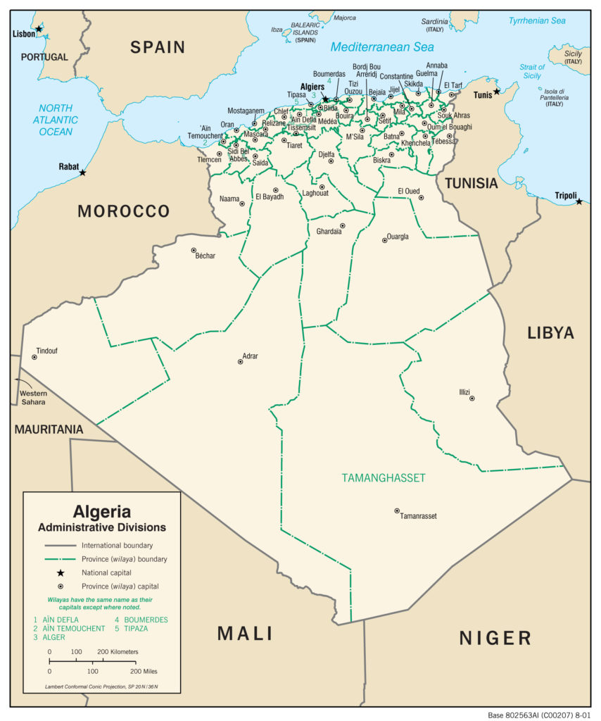Algeria Admin Map