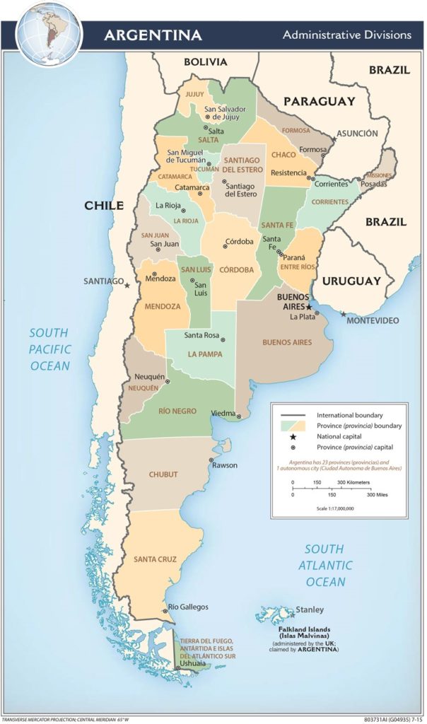 Argentina Admin Map