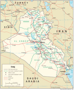 Transportation Map of Iraq - country.report