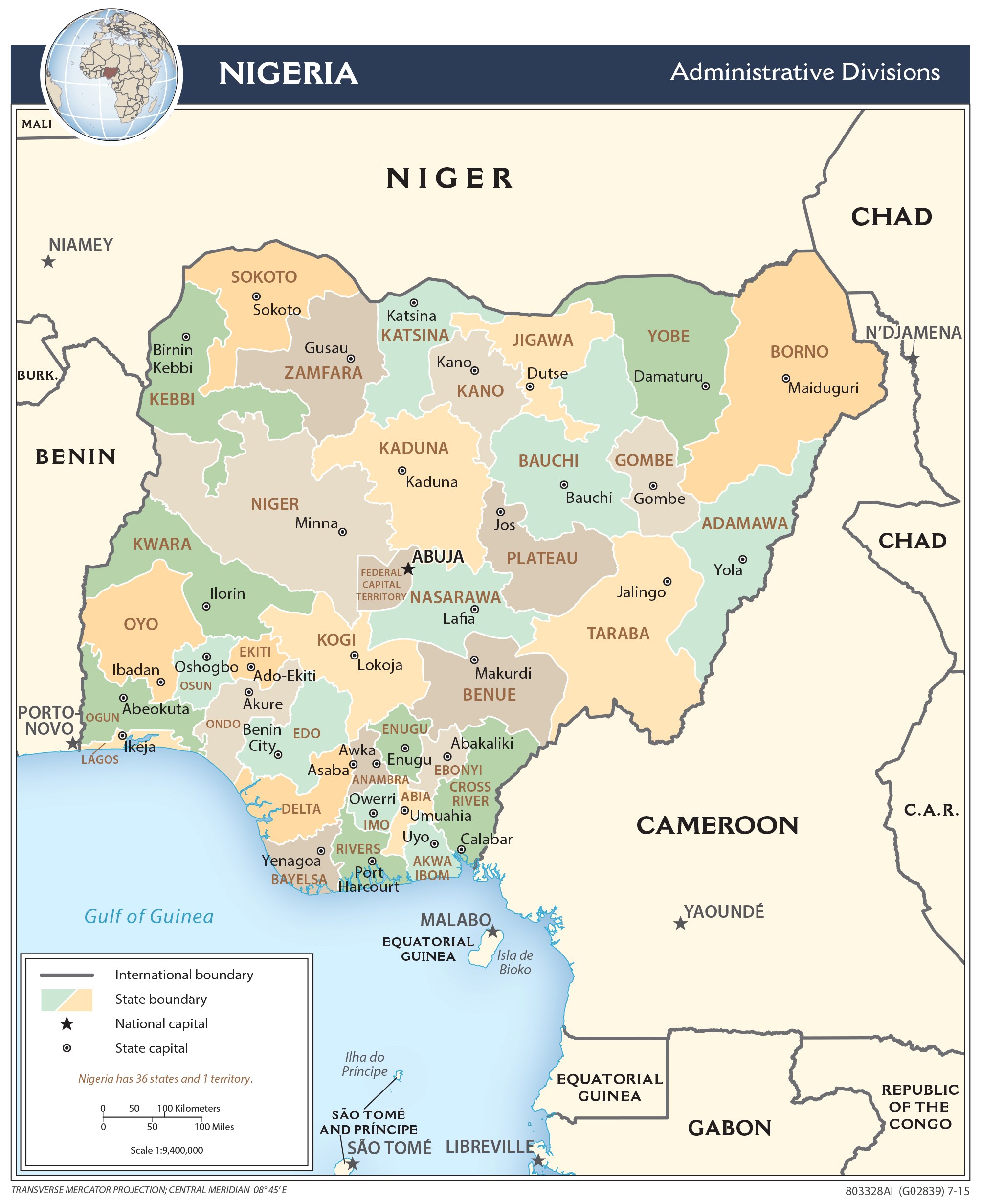 nigeria map with neighbouring countries        <h3 class=