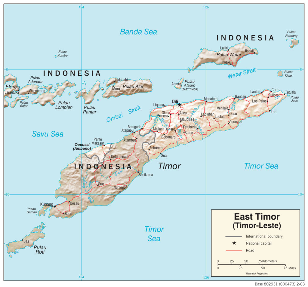 Geographic Map of Timor Leste - country.report