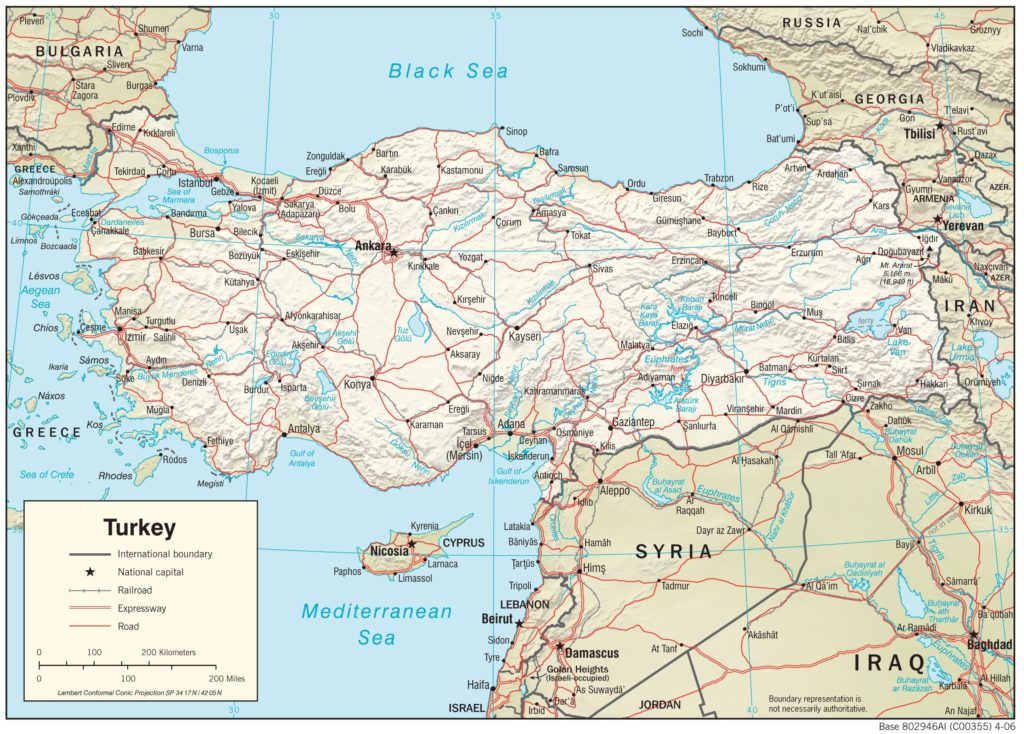 Geographic Map Of Turkey Country Report Turkey Physiography 1024x734 